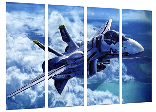 Cuadro Fotográfico Avion de Guerra, Caza Supersonico Tamaño total: 131 x 62 cm XXL