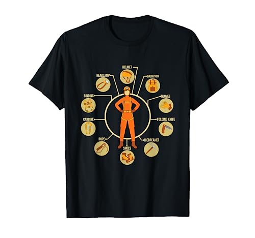 Cueva Equipo de Suite de Espeleología para Spelunking Camiseta