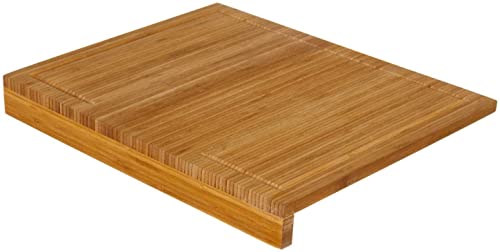 DAMDAM GO - Tabla Cortar Corte Cocina con Soporte Madera Bambu 45x34x3,5 cm