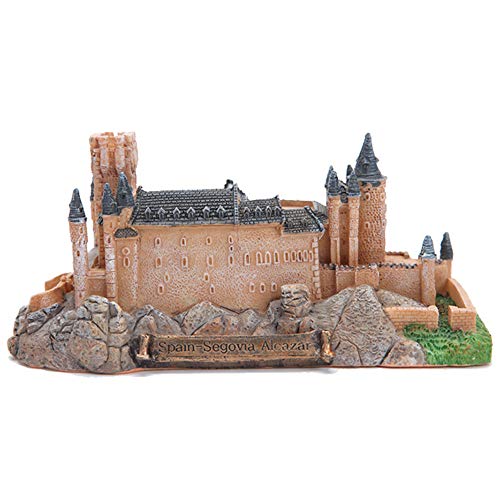 DECORATION Decoraciones para El Hogar, Decoraciones De Modelos De Edificios Emblemáticos, Castillo De Segovia, Colecciones Decorativas, Pequeñas Esculturas, Recuerdos Turísticos (16 X 7,8 X 7 Cm)