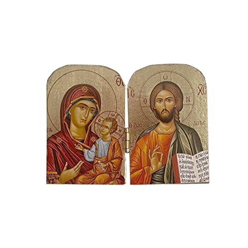 DELL'ARTE Artículos religiosos, icono dictico 10 x 7,5 cm