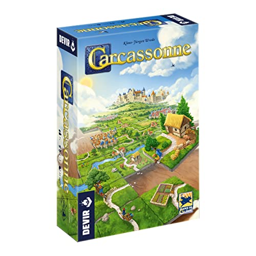 Devir - Carcassonne, Juego de Mesa, Juego de Mesa con Amigos, Juego de mesa 8 años (BGCARCAS2)