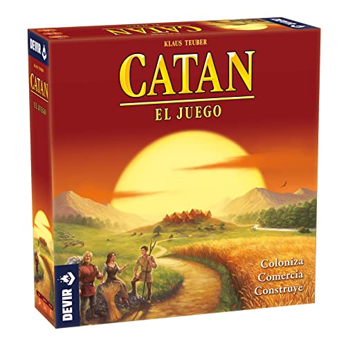 Devir - Catan, Juego de Mesa, 3-4 jugadores, Juego de Mesa Familiar, Juego de Mesa para jugar con Amigos (BGCATAN)