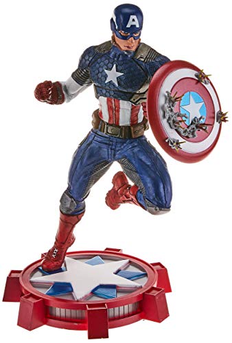 DIAMOND SELECT TOYS- Diamond Captain Estatua Capitán América, Multicolor, Talla única (AUG172640)