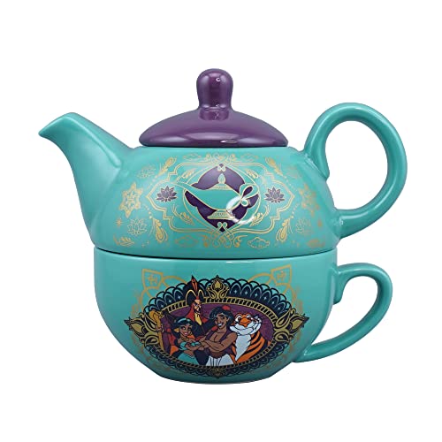 Disney Aladdin Tea for One Set - Juego de té - Taza de té - Tetera Disney - Disney Home - Tetera de una taza