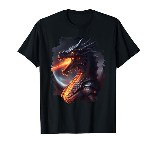 Dragón invencible que escupe fuego Camiseta