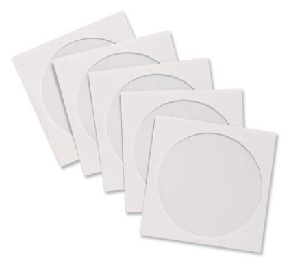 DragonTrading® - Lote de 200 sobres de papel para CD/DVD y bluray con ventana transparente