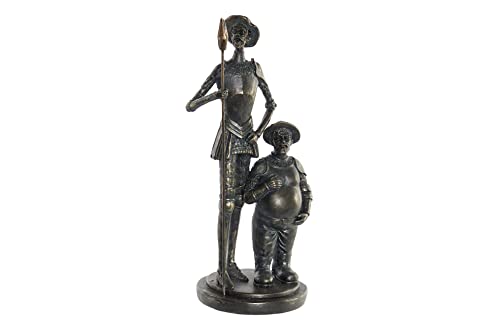 DRW Figura de Don quijote y Sancho Panza de pie y 14x14x37cm