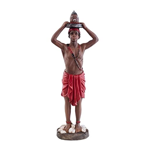 DRW Figura de Elegua de Resina Pintado a Mano Eleggua (20 cm)