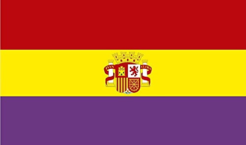 Durabol Bandera de la Republica Española con Escudo 150 * 90 cm Spain Flag