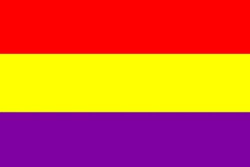 Durabol Bandera de Republica Española 60 * 90 cm Satin 2 Anillas metálicas fijadas en el Dobladillo (Republica Española)