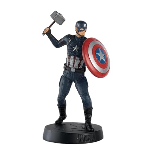 Eaglemoss Collections Estatua CAPITÁN AMÉRICA con Martillo 14CM