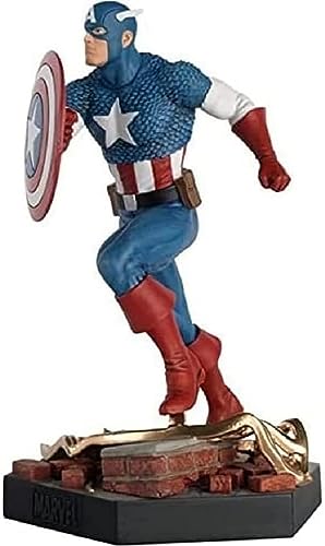 Eaglemoss Figura Capitán América Pose de Batalla Escala 1:18