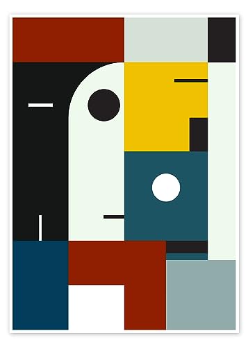 Edad Bauhaus pósters para la pared de THE USUAL DESIGNERS Cuadros decoración para cualquier habitación 30 x 40 cm Colorido Arte abstracto Láminas decorativas