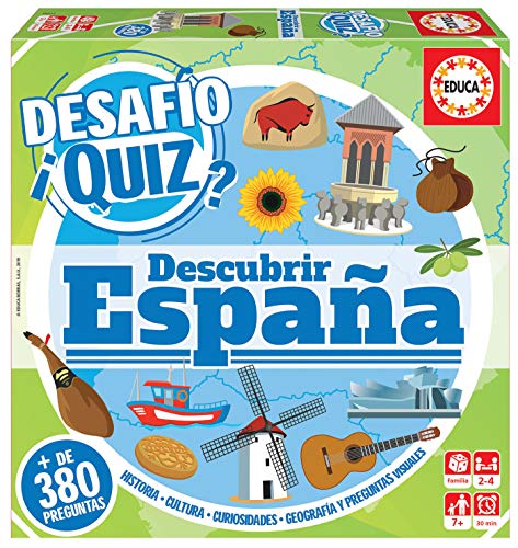 Educa - Desafio Quiz-Descubrir España Juego de Mesa (18217)