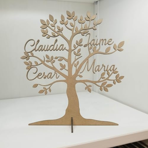 EIDER Árbol de la Vida Personalizado en Madera DM (20x20 CM)