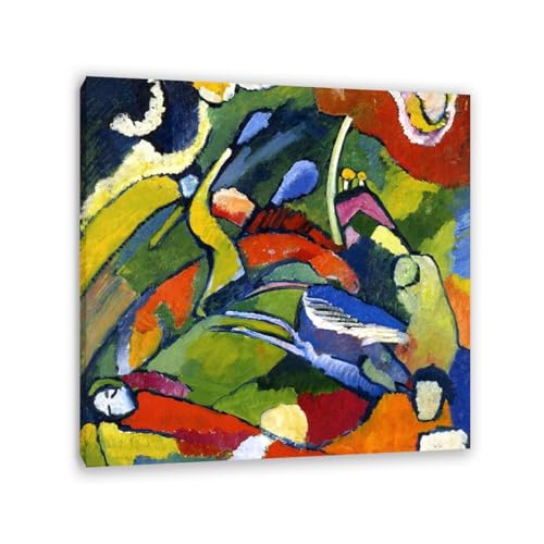 EKSED Impresiones sobre lienzo cuadro arte abstracto Reproducción de cuadros famosos Two Riders and Reclining Figure Expresionismo póster póster y reproducciones 70 x 70 cm (28 x 28 pulgadas)