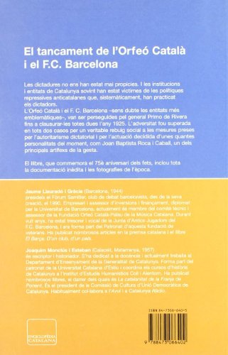 El tancament de l'Orfeó Català i el F.C. Barcelona sota la Dictadura (PANORAMA ASSAIG)
