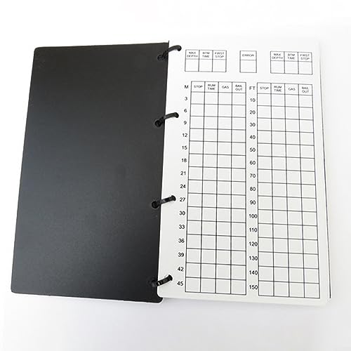 EpheyFIF Cuaderno de buceo en la página interior, cuaderno subacuático de buceo, equipo de bloc de escritura con lápiz, cuaderno de esnórquel impermeable para cuaderno de registro de buceo