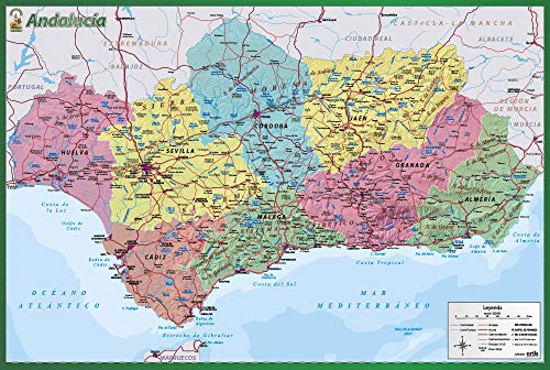 ERIK - Lámina didáctica mapa de Andalucía