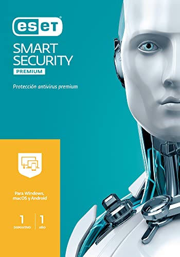 ESET Smart Security Premium 2023 | SEGURIDAD PREMIUM | 1 Dispositivo | 1 Año | Windows/Mac/Android | Código de activación enviado por email