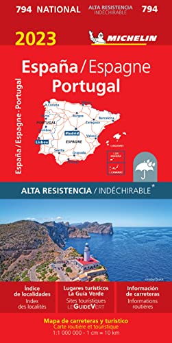 España Portugal - Alta Resitencia (17794): Wegenkaart Schaal 1 : 1.000.000 (Mapas National)