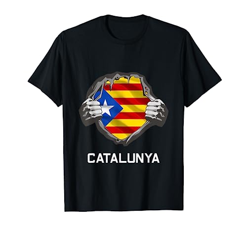 Estelada Blava - Camiseta deportiva con bandera de Cataluña Camiseta