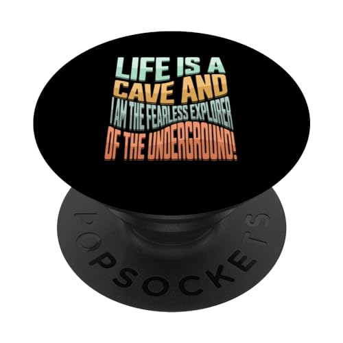 explorador hobby espeleología cuevas equipo espeleología PopSockets PopGrip Intercambiable