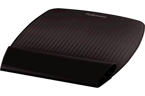 Fellowes I-Spire - Alfombrilla con reposamuñecas flexible para ratón, color negro