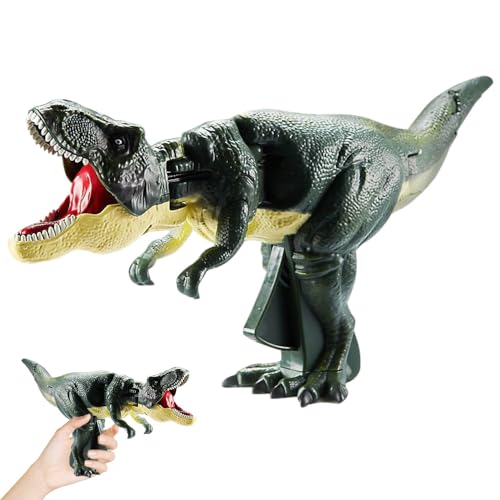 FENGQ Dinosaurios Figuras Tiranosaurio Rex, Juguete Divertido de Dinosaurio, Eléctrico Dinosaurio Juguete, para Niños de 3 a 12 Años