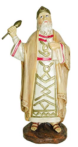 Ferrari & Arrighetti Figuras de Belén Herodes para Belén de 12 cm, Figura del Rey Herodes para Belén Clásico/Tradicional, resina pintada a mano