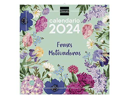 Finocam - Calendario 2024 Imágenes de Pared 30x30 para Escribir Enero 2024 - Diciembre 2024 (12 meses) Frases Español