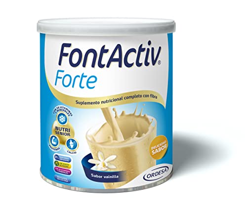 FontActiv Forte Vainilla- Suplemento Nutricional con Fibra para Adultos 0% Azúcares añadidos- en Polvo, 800 gr