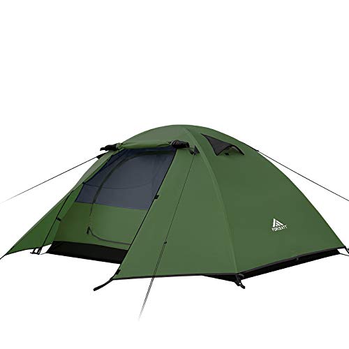 Forceatt Tienda De Campaña 2 Personas, con 100% A Prueba De UV/Viento/Impermeable, Tienda de Techo de Doble Capa Portátil Ultraligera, para Trekking, Camping, Playa, Aventura Etc