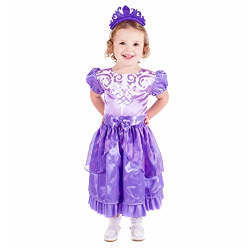 Fun Shack Disfraz de Princesa Morado Para Niñas, Disfraces de Princesas Infantiles Disponible en Talla 1-2 Años