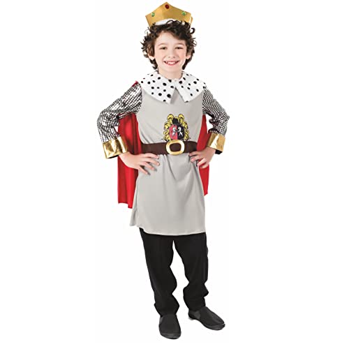 Fun Shack Disfraz Rey Medieval Niño, Disfraz Rey Niño, Disfraz Medieval Niño, Disfraz Rey Arturo Niño, Disfraz Niño Medieval, Disfraz Carnaval Niña Talla XL