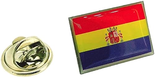 Gemelolandia | Pin de Solapa de la Bandera de la II República Española | Pines Originales y Baratos Para Regalar | Para las Camisas, la Ropa o para tu Mochila | Detalles Divertidos