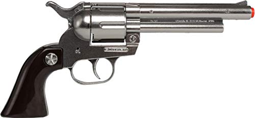 Gonher-Revolver 12 Tiros-Plata, multicolor, sin talla (121/0)