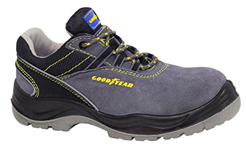 Goodyear G138106C - Calzado en piel serraje, color gris