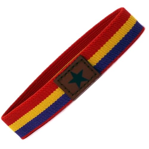 GOS Best Supplies Pulsera de la Bandera de la República Pulsera Republicana Española Accesorio sin Cierre y Elástico para Hombres y Mujeres Medida 18 cm.