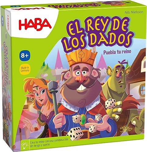 HABA 303804 - El Rey de los Dados, Juego Familiar de Mesa de Sociedad. Más 8 años