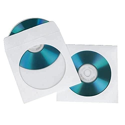 Hama - Sobres para Discos ópticos (100 Unidades), Color Blanco