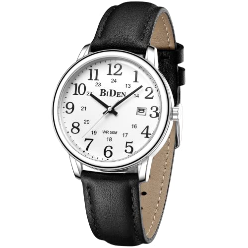 HANPOSH Reloj Hombre Reloj de Cuarzo Analógico 50M Relojes de Pulsera a Prueba de Agua Relojes Geniales con Fecha Reloj de Diseñador de Moda de Negocios Relojes
