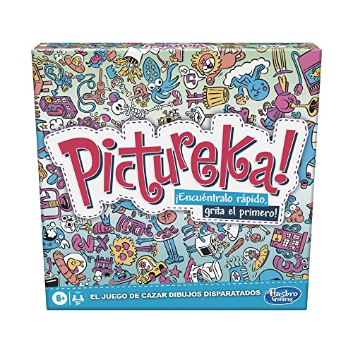 Hasbro Gaming F2564105 Juego Pictureka, Juego de Dibujos de Mesa Infantil, Divertido Juego Familiar, para Mayores de 6 años, Multicolor, único