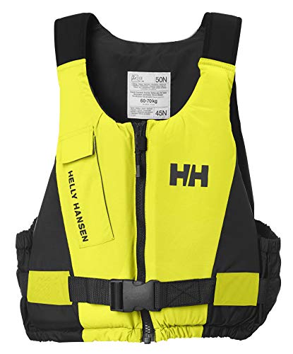 Helly Hansen Rider Vest Chaleco de Ayuda a la flotabilidad, Unisex Adulto, Negro/Amarillo, 70/90