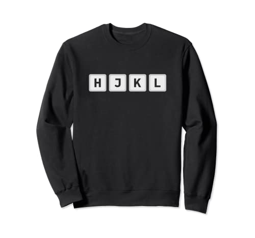 HJKL Design vi/Vim - Teclas de navegación para codificadores Sudadera