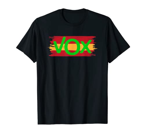 Hombre Vox España Viva Partido Politico Camiseta