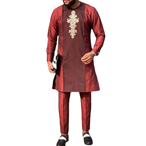 Hombres Musulmán Vestidos Ropa Etnica Islámic Trajes Tradicionales de Arabia Saudita para Hombres 2pc/Set