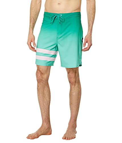 Hurley Phantom-Eco Block Party 18' Bañador para Hombre, Tropical Mist, 30