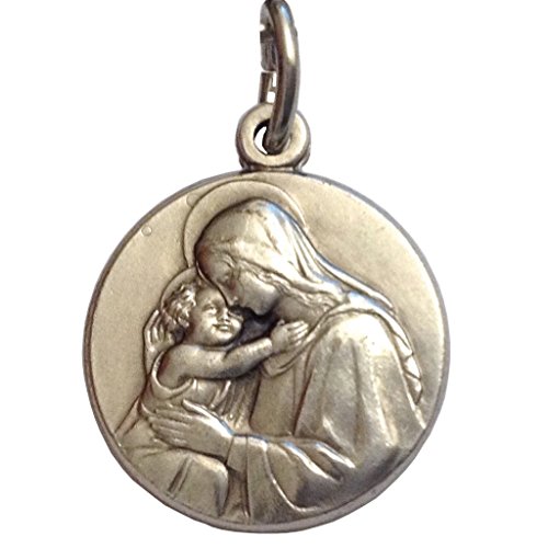 I G J Medalla de la Virgen con Niño- La Medallas De Los Patronos